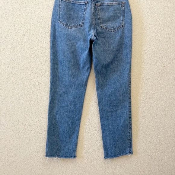 Madewell Perfect Vintage Jeans Raw Hem High Rise Classic Casual Preppy Denim 26 - Picture 9 of 13